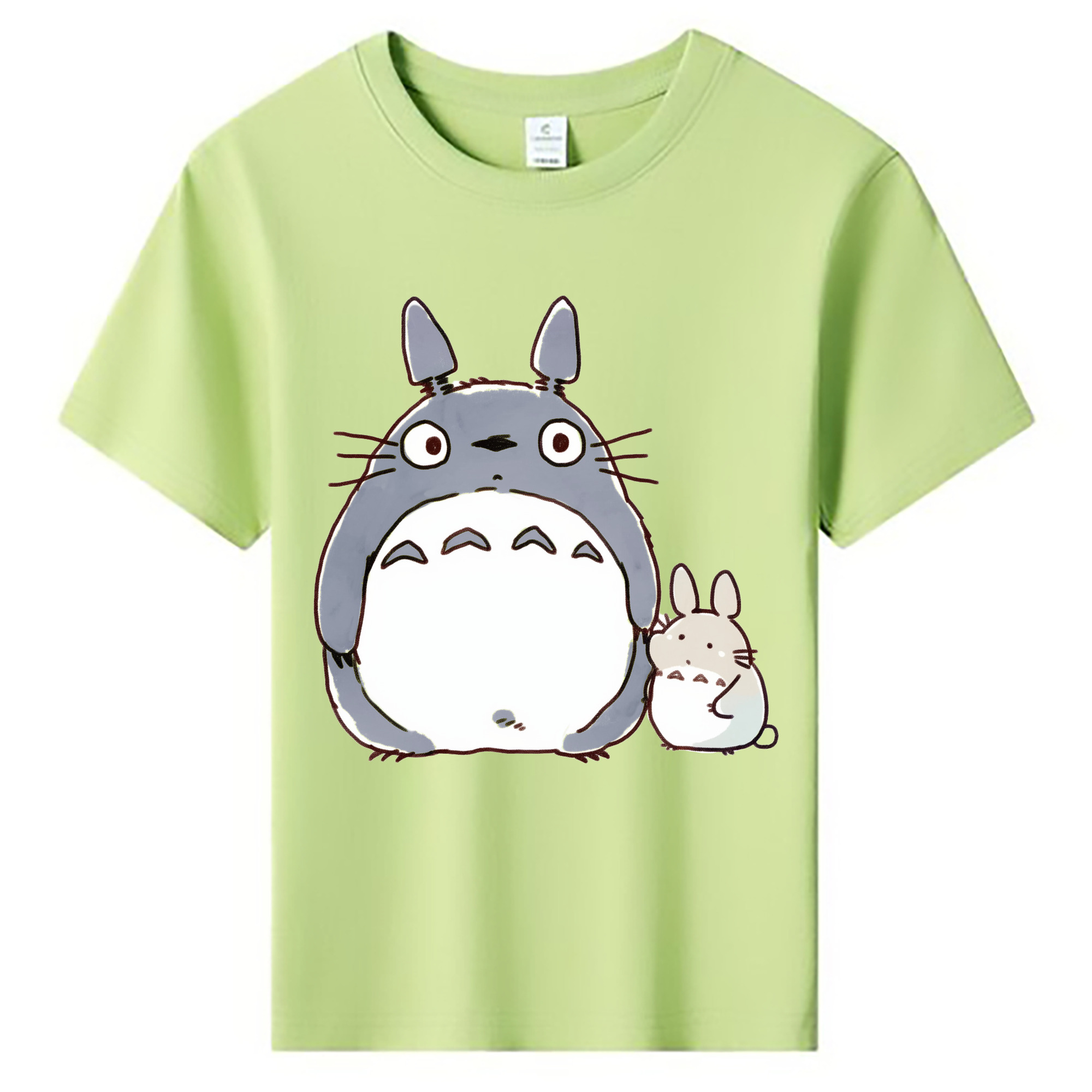 （画像用） となりのトトロ 草壁メイ 草壁サツキ My Neighbor Totoro Satsuki Kusakabe Mei Kusakabe 綿100％キッズTシャツ（フロントプリント）
